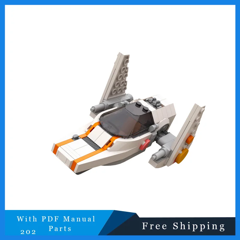 

202 шт. MOC Star Battle Series Starfighter Warplane Технология Модель Строительный блок Кирпичи Креативная сборка Развивающая игрушка в подарок