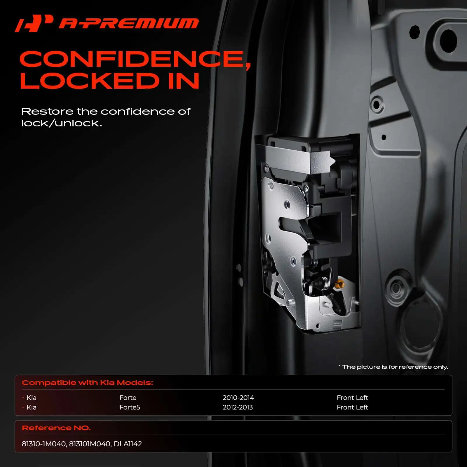 A-Premium Front Left Door Lock Actuator for Kia Forte 2010-2014 Forte5 2012-2013