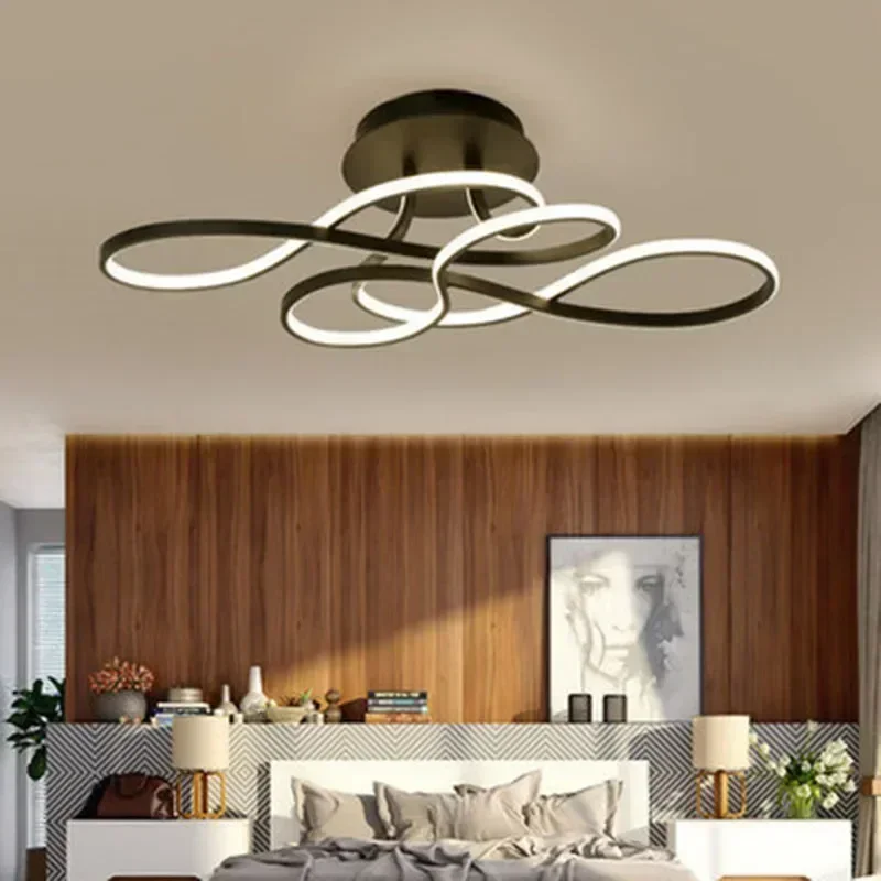 Lâmpada moderna do teto LED, Lustre para sala de estar, sala de jantar, quarto, corredor, varanda, decoração do lar, iluminação interior, brilho