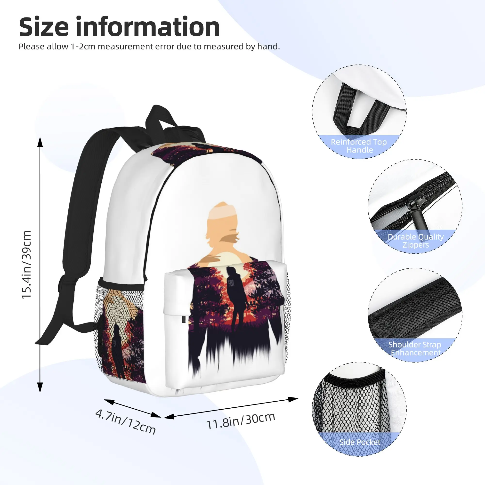 Alan Wake 2 Backpack Hot Sale Daypack Large Capacity Boys Girls BookBag Shoulder Bags for Men Women School Bag