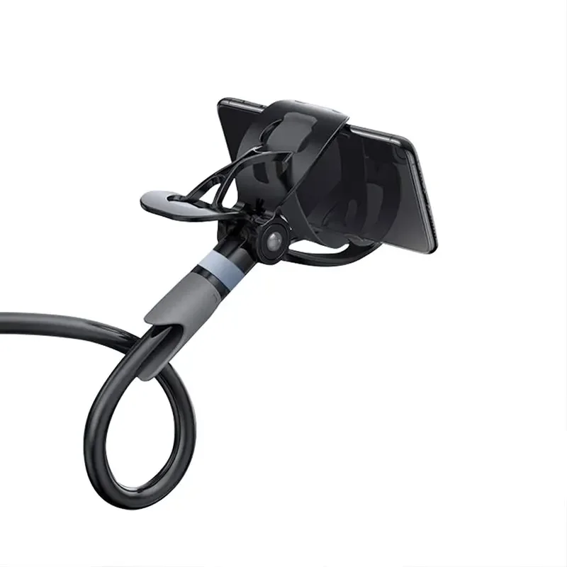 

Phone Holder Aluminum Flexible Long Arm Phone Mount, Adjustable Clip Bracket Clamp Stand