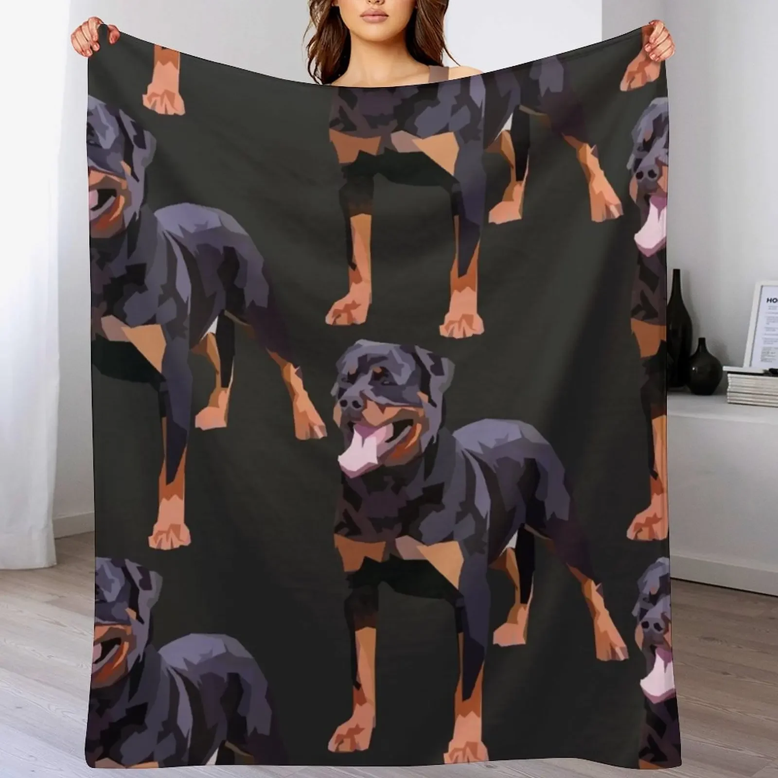 

Rottweiler Throw Blanket For Sofa Thin Warm Blankets Sofas Of Decoration Summer Blankets