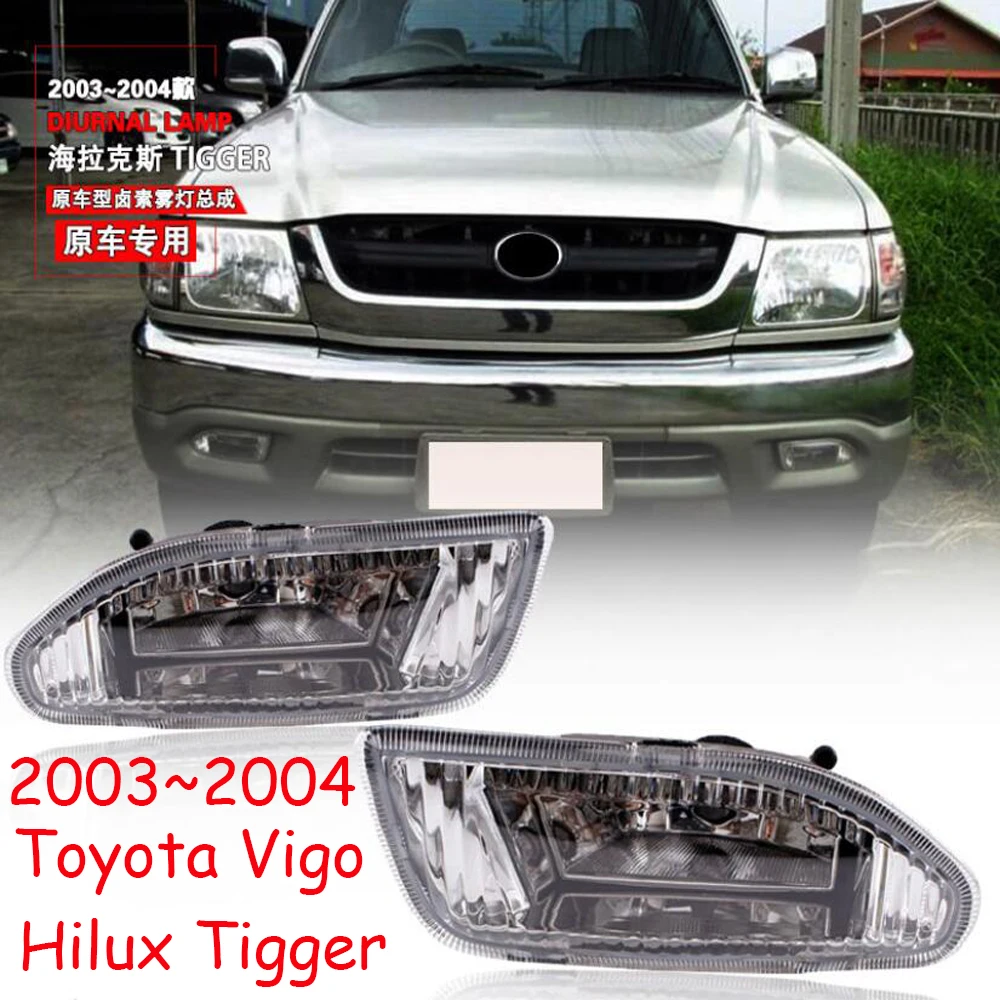 Car Bumper Headlight Vigo Hilux Tiger Fog Light 2003~2004y Car Accessories Halogen Bulb Auto Head Lamp Hilux Vigo Headlamp