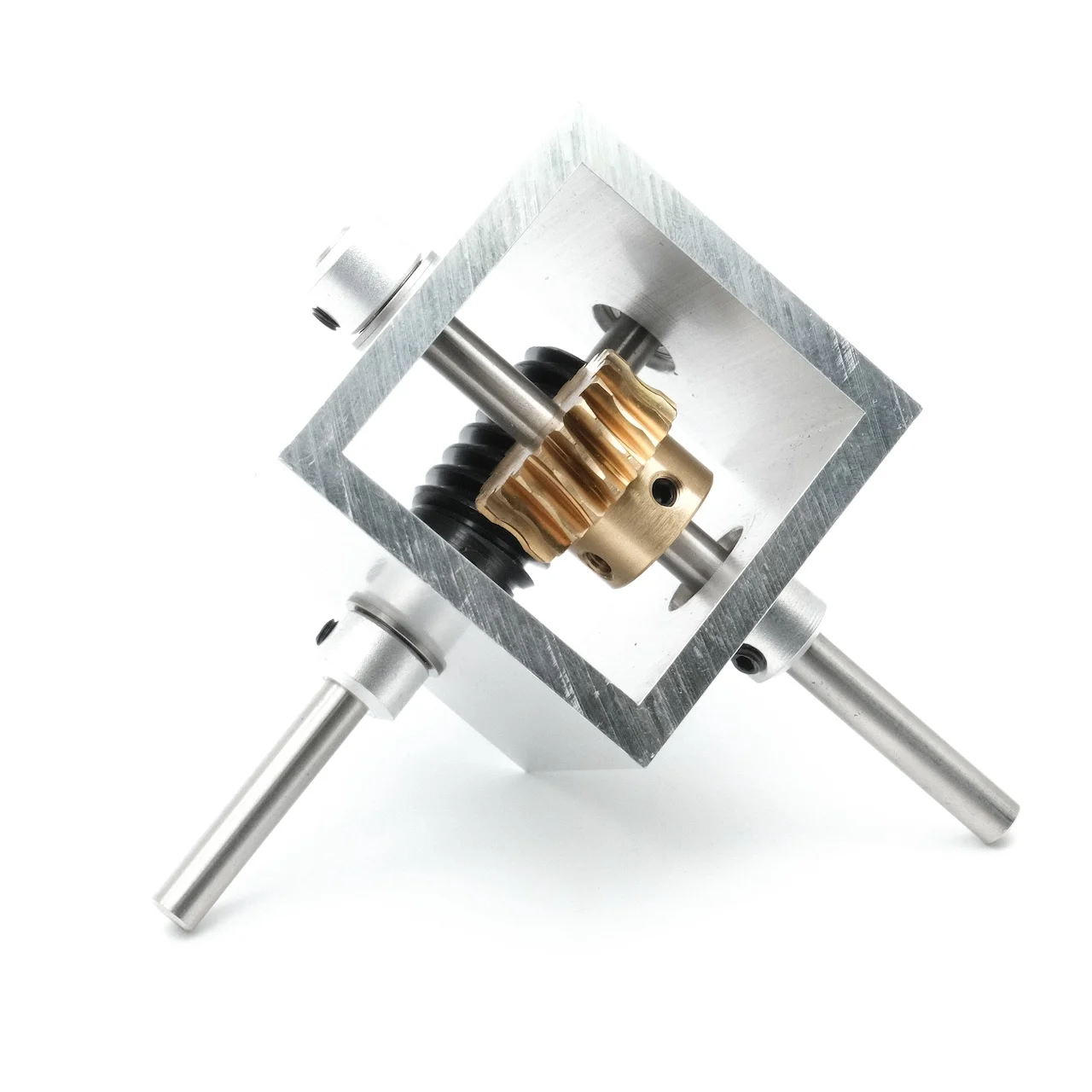 1:10 1:20 Worm Gear Reduction Gearbox 6/8MM Shaft 20T Gear 90 Degree Right Angle Corner Device