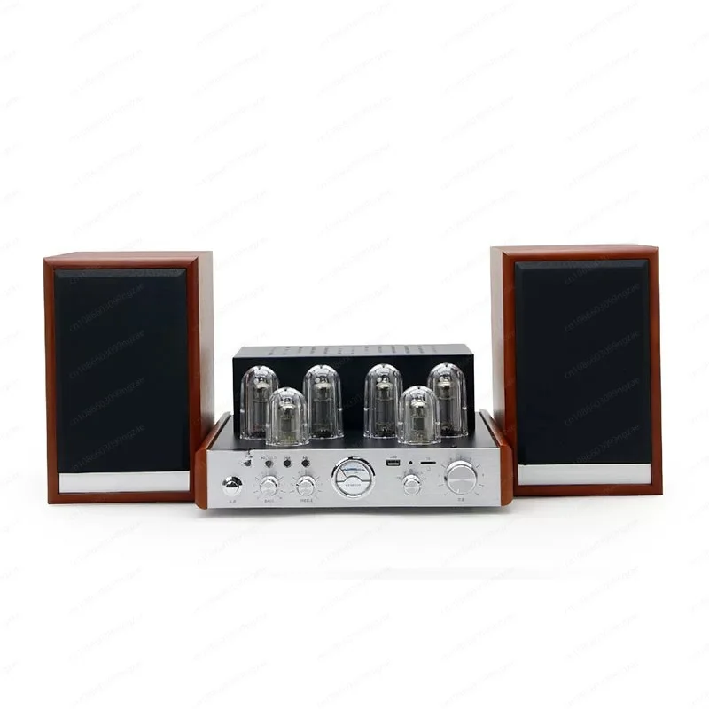 Hi‑Fi Vacuum Tube Amplifier, Audiophile Stereo Power Amp, Bluetooth USB Playback, High‑Power Desktop Home Audio Player