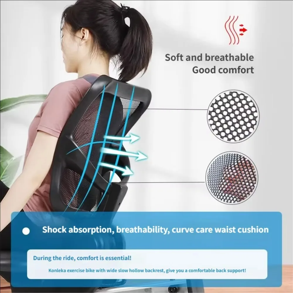 Commercial Indoor Exercise Bike Belt Drive Magnetic Resistance LCD Display Steel Material Adjustable Seat 240kg