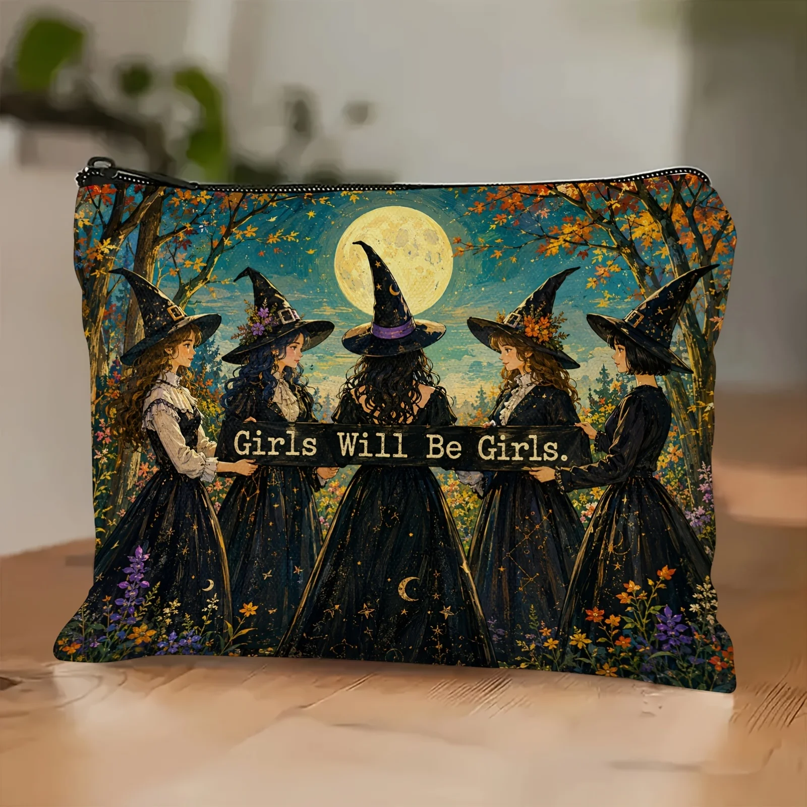A Humorous, Magical-Themed Cosmetic Item, Perfect for Travel And Everyday UseGift for Sisters, Students, And Adults Halloween