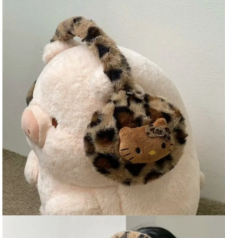 Sanrio Hello Kitty orejeras bufanda de felpa tapones para los oídos cálidos de invierno protección contra el frío mujeres cubierta para los oídos ciclismo accesorios anticongelantes
