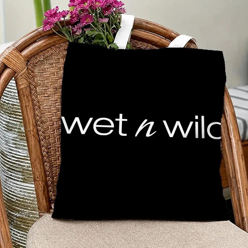Popular Brand Wet n Wild Storage Bags Eco Canvas Tote Odorless Reusable Double Print Shopping Bag