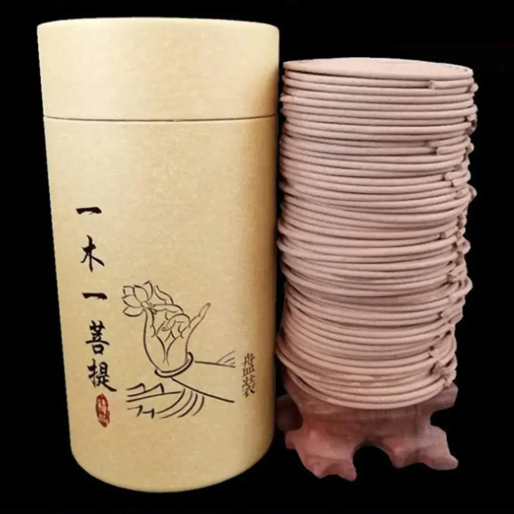 120Pcs/Box 68mm Incense Coil Refreshing Herbal Spiral Coils (6-7Hr) Home Fragrance Handmade Aroma Coils