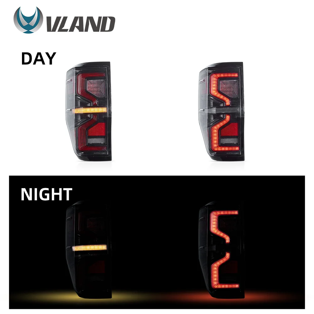 VLAND Taillight Assembly FIT FOR FORD RANGER 2012-2018 LED TAIL LAMP TAIL LAMP LED Running Light  LED Brake Light