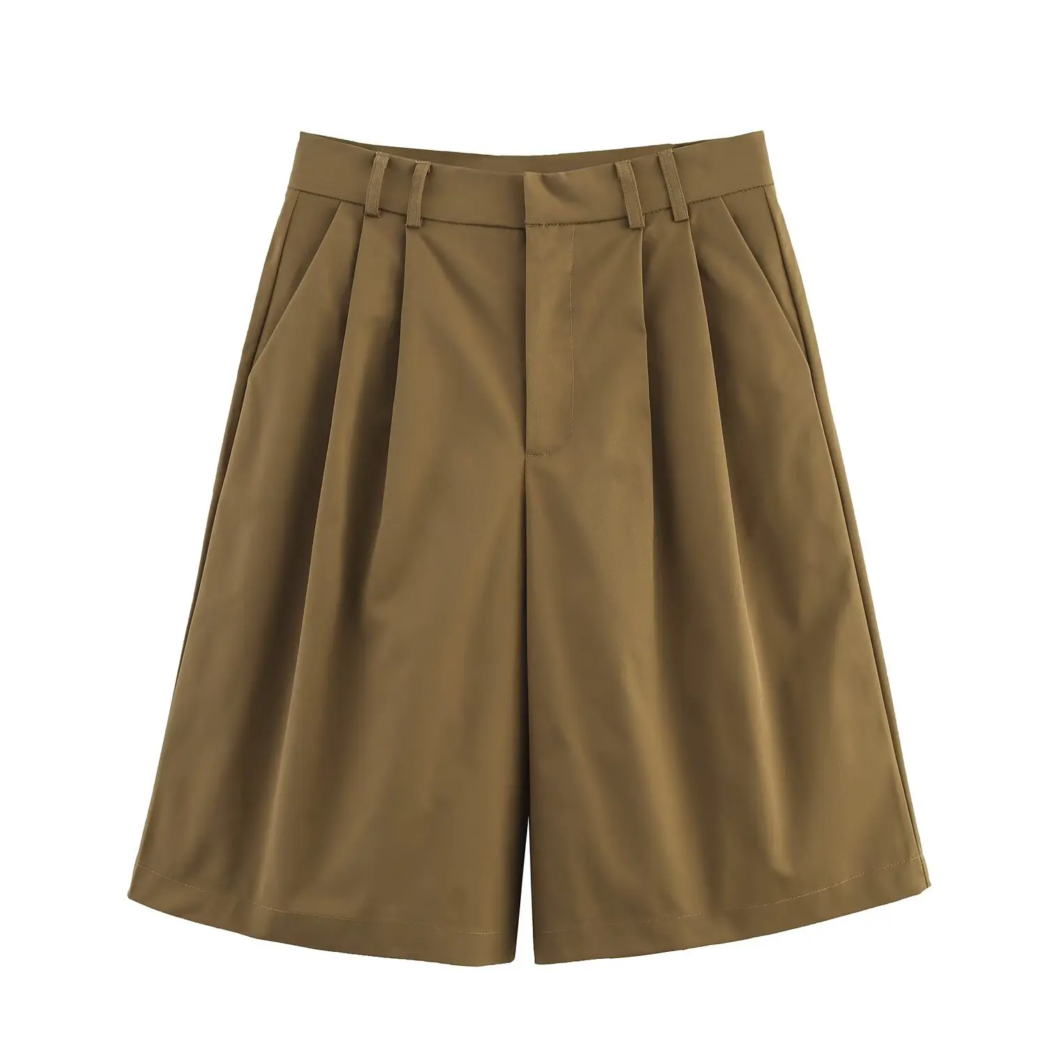 

New summer European and American women's fashion casual style pleated five-point shorts
