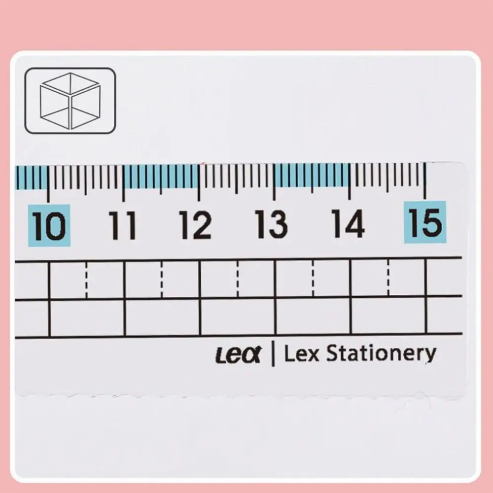 High Quality Transparent Ruler With Wavy Line Preventing Myopia Straight Rulers Plastic Drawing Measurement Tool Students Gift