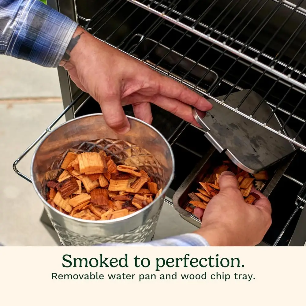 Electric Smoker, 3 Adjustable Racks, Large Capacity BBQ Meat Smoker, Water & Wood Trays for Smoked Meat, Brisket, Salmon & Jerky