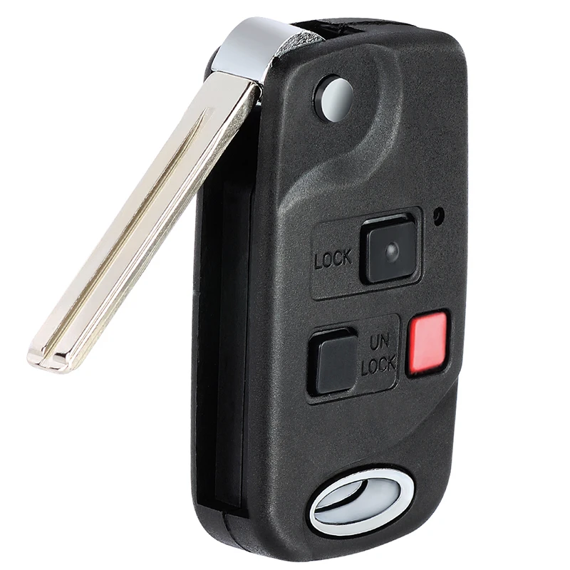 Keyecu 315mhz 4c/4d67/4d68 chip fcc: hq1512v original/atualizado 2 + 1 chave remota de 3 botões para lexus lx470 gx470 toy48 lâmina