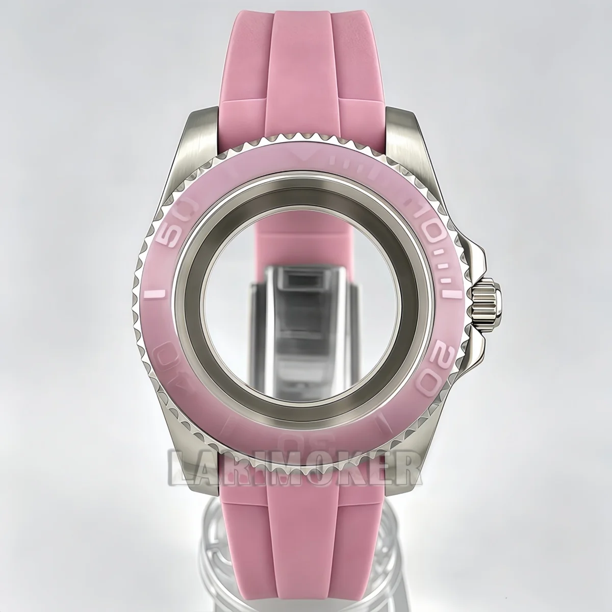 40mm GMT SUB Case Sapphire Glass 120 Clicks Watch Men's Case Silicone Strap Is Suitable For NH35/PT5000/Miyota/Ronda 515 Movemen