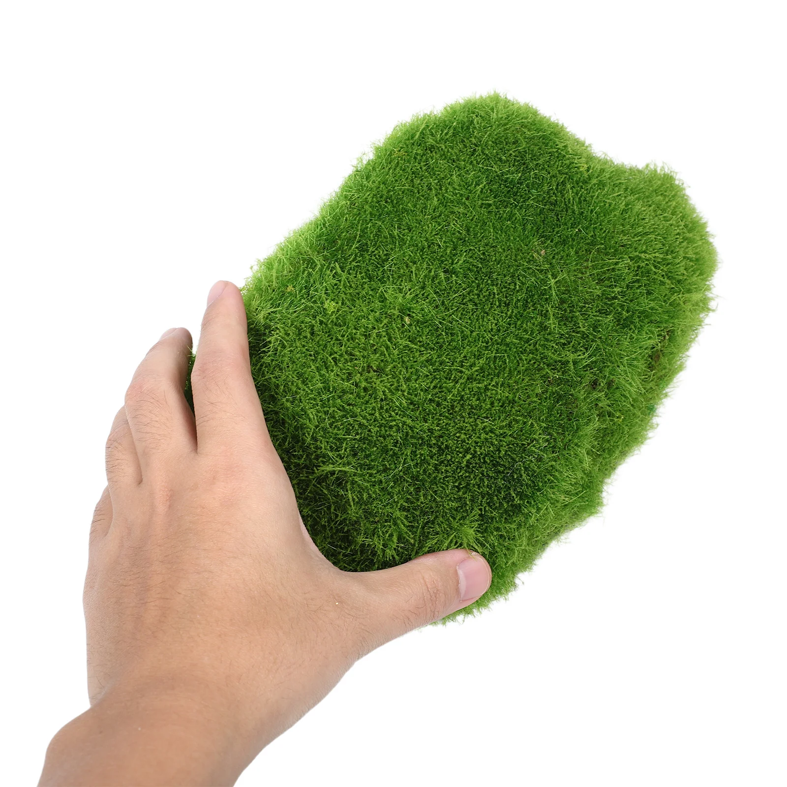 

4Pcs Faux Mossy Stone Simulation Moss for Craft Floral Arrangement Bonsai Display Living Room Bookshelf Greenery Decoration