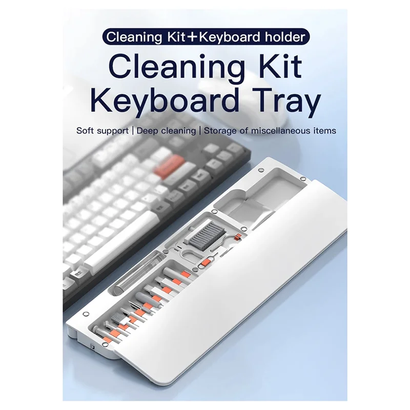 Keyboard Wrist Rest Pad Soft Foam Cleaning Tools Cleaner Kit For New QS22 Office Work Game A