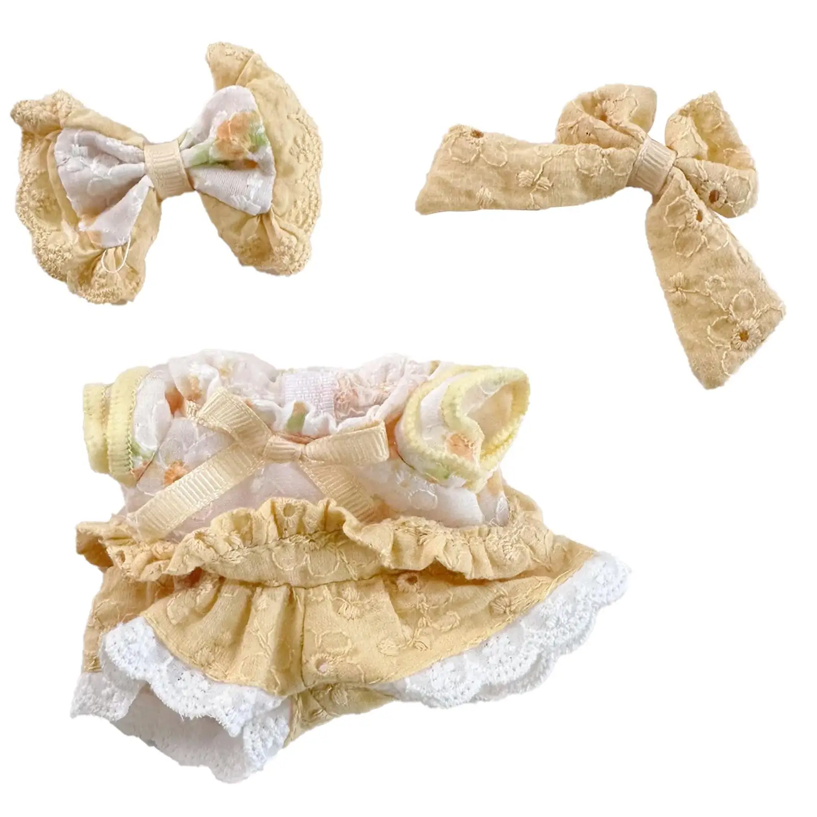 Vestido de ropa para muñeca de niña de 15cm y 17cm, traje para muñeca, juego de simulación para niños, accesorio de ropa para muñeca, conjunto de mono para niñas pequeñas,