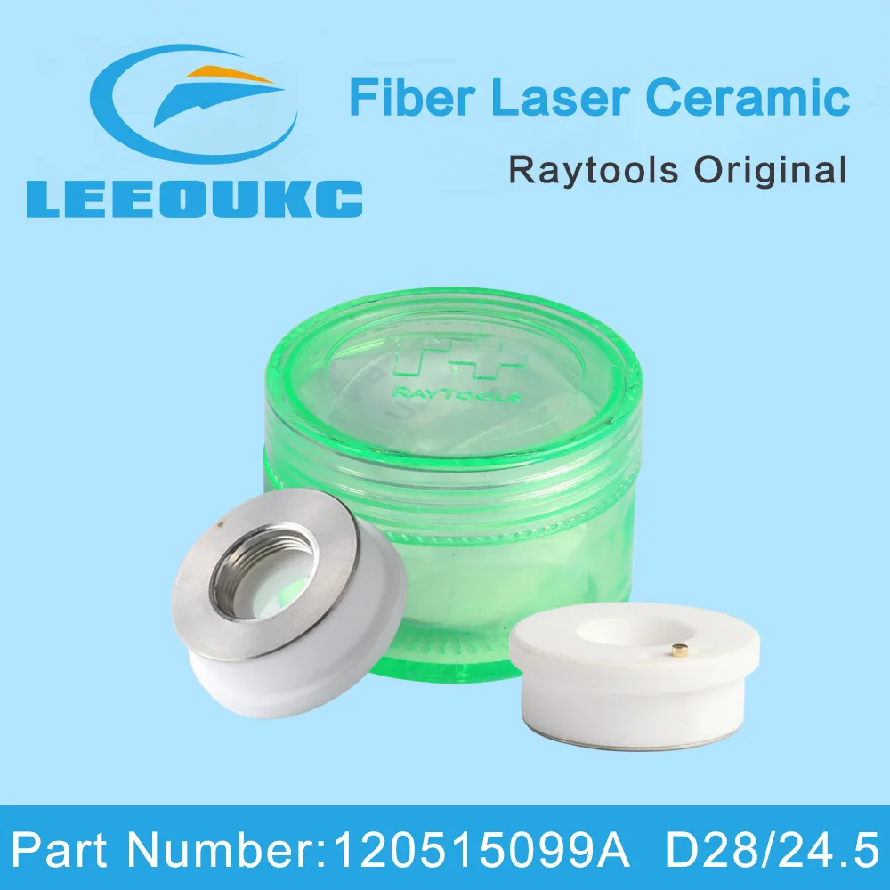 

LEEOUKC Raytools Original Laser Ceramic Dia.28mm Nozzle Holder 120515099A For Raytools Fiber Laser Cutting Head BM115