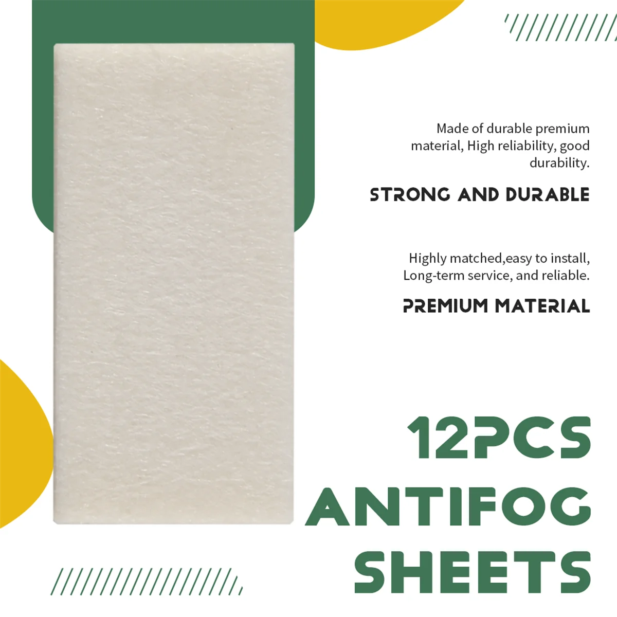 Hot sale 12pcs Sheet Antifog Waterproof Moisture-proof Recycling inserts for Sport DV camera for HD Hero 4 3 + 3 2 1