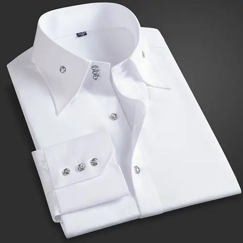 Camisa ejecutiva para hombre de primavera y otoño, ajuste coreano, ropa Formal de oficina de prensa permanente, informal de negocios de manga larga fina transpirable