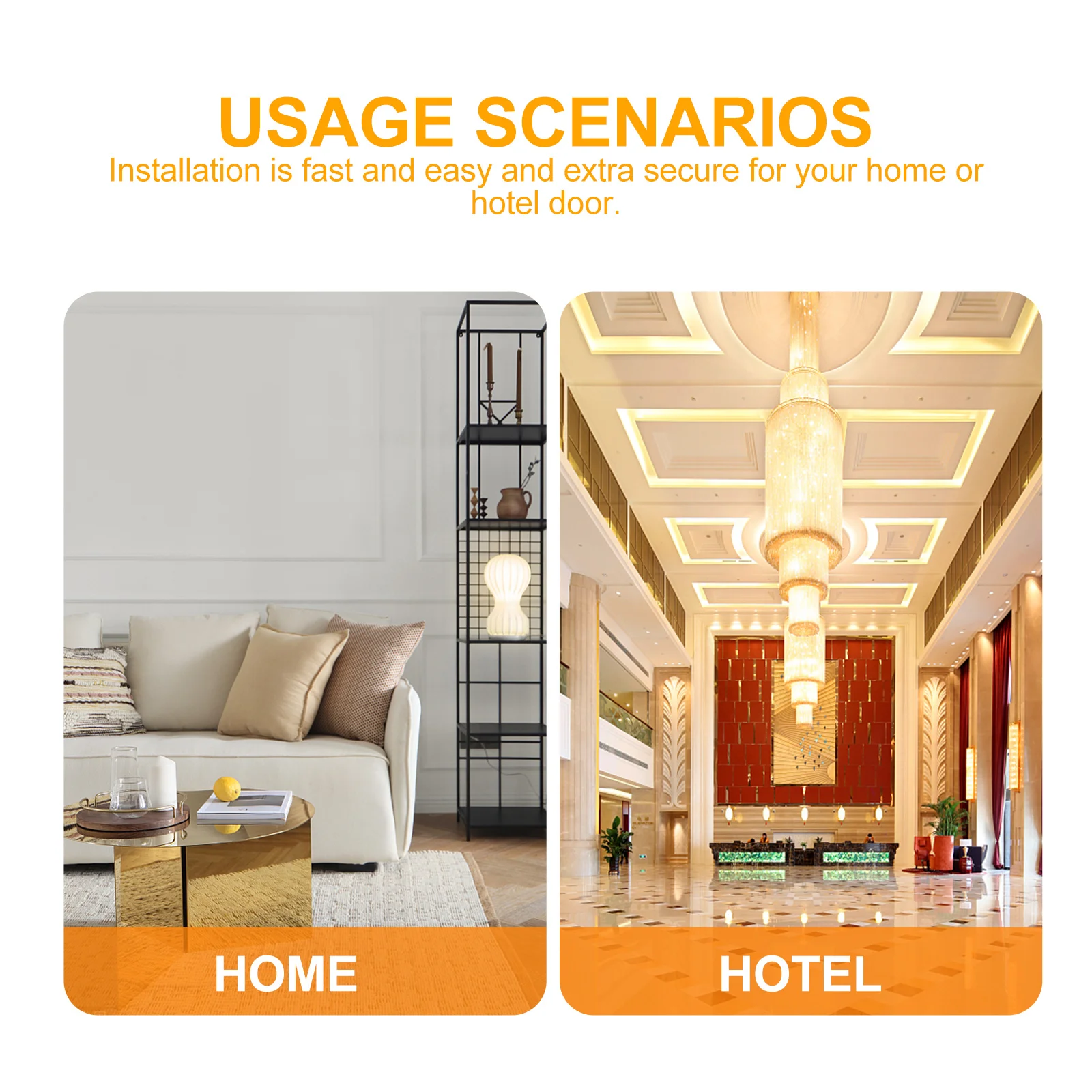 

Anti-Theft Door Chain Lock Stainless Steel Smooth Surface Safety Bolt for Office Home Entry Door Heavy Duty Chain Latch