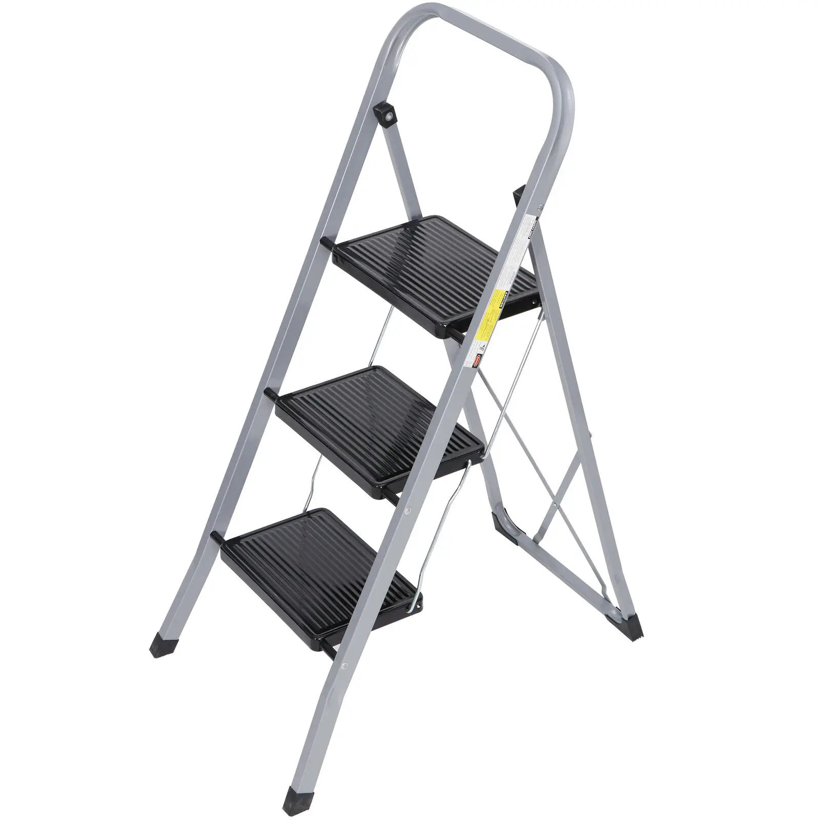 3 Step Ladder Folding Step Stool Ladder w/ Handgrip & Wide Pedal Home Indoor