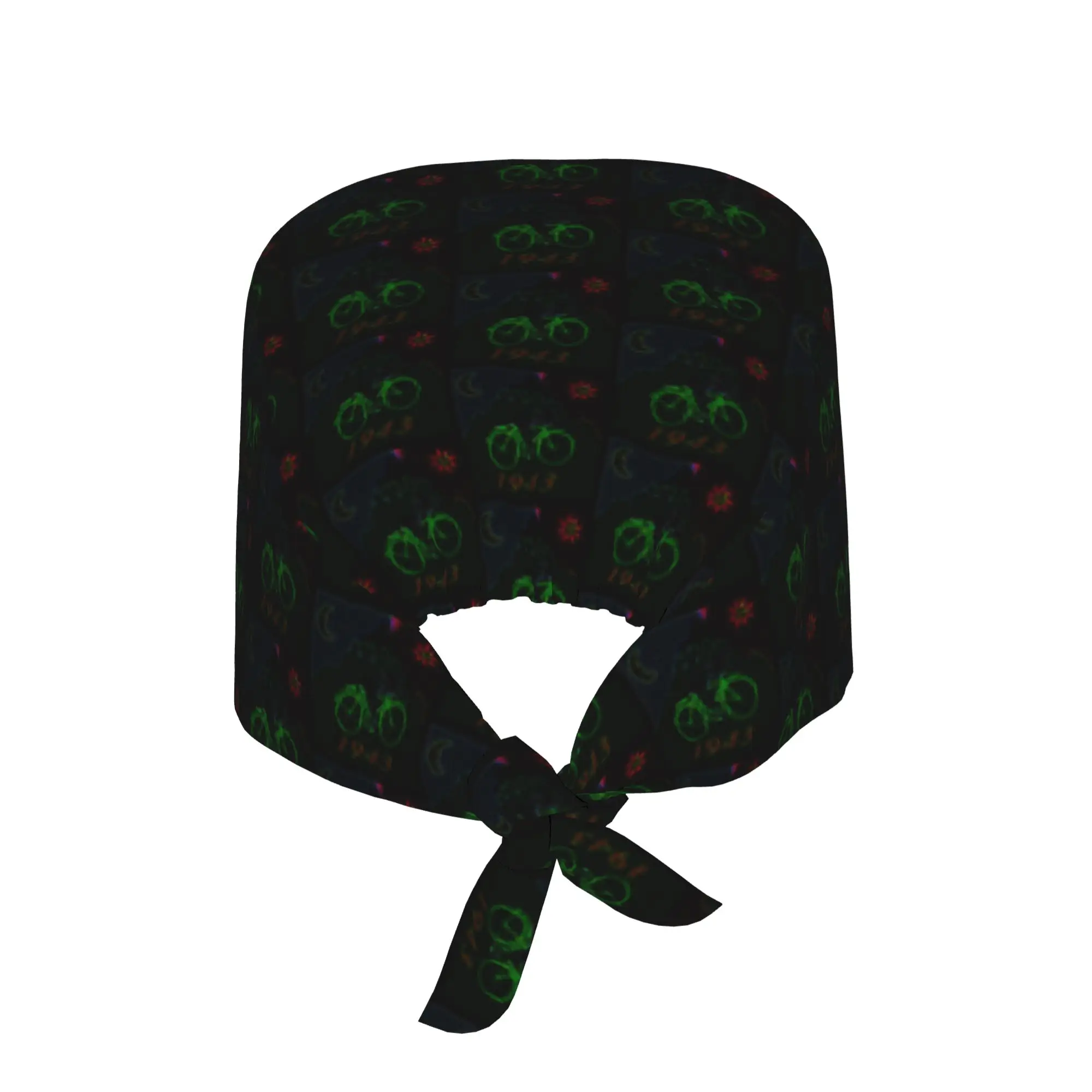 Bicycle Day Psychedelic Vision LSD Nursing Work Cap Surgical Scrub Caps Nursing Hair Hats Acid Blotter Party Work Scrubs Hat