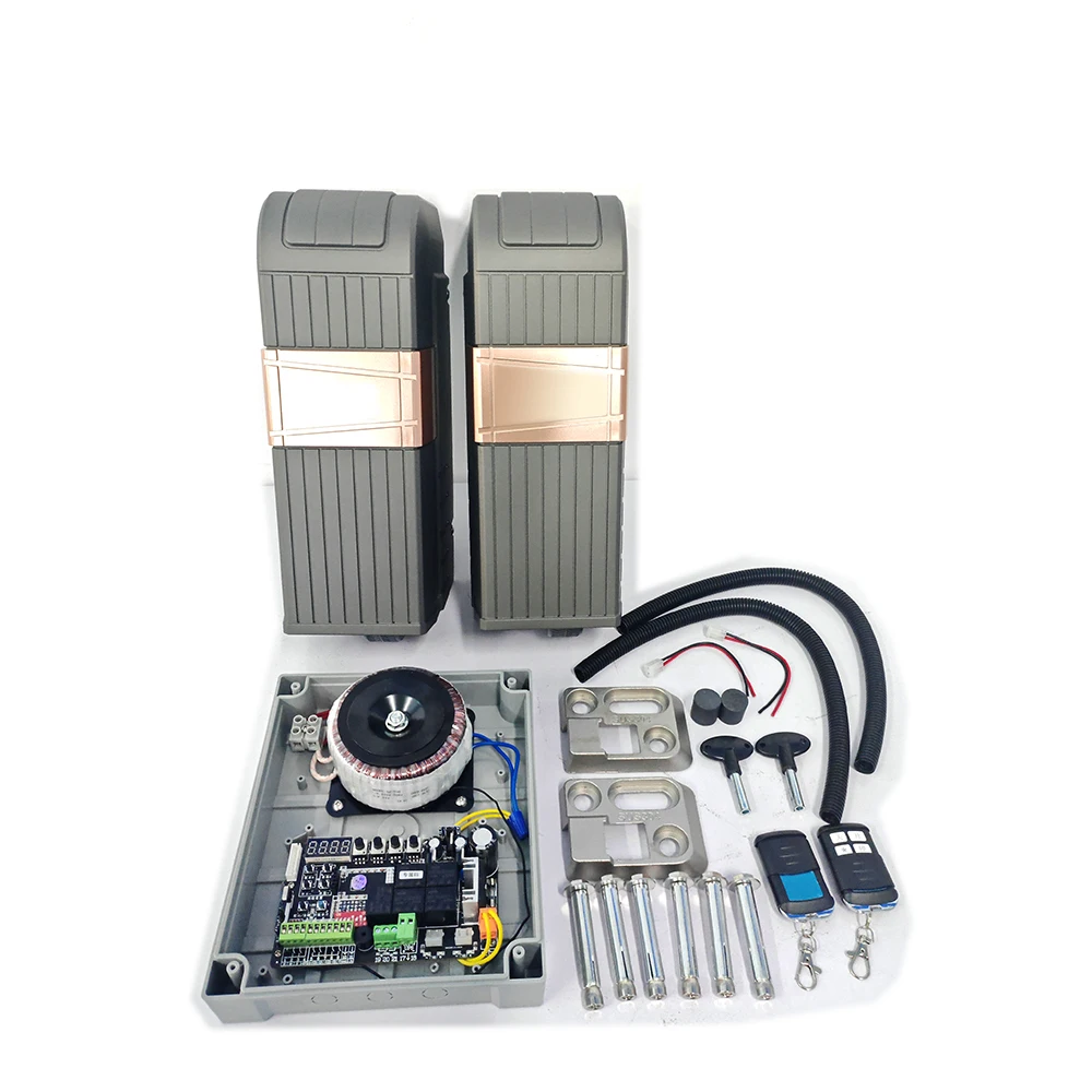 

2026 Design DC Motor Remote Control Solar Powered 500KGS*2 Automatic Rolling Swing Gate Opener Roller Wheel For Villa