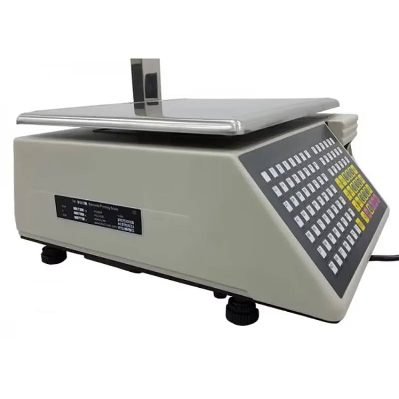 Barcode Label Print Scale Terminal for Supermarket Meat Shop Fresh Food Weighing Labeling Use view 5