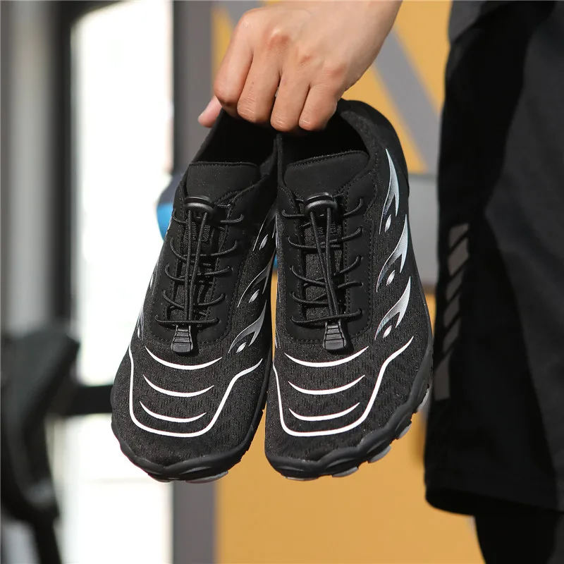 Men Trail Running Shoes Barefoot Wide Width Gym Workout Fitness Low Women Sneakers Treadmill Athletic Aqua Quick-Drying Shoes