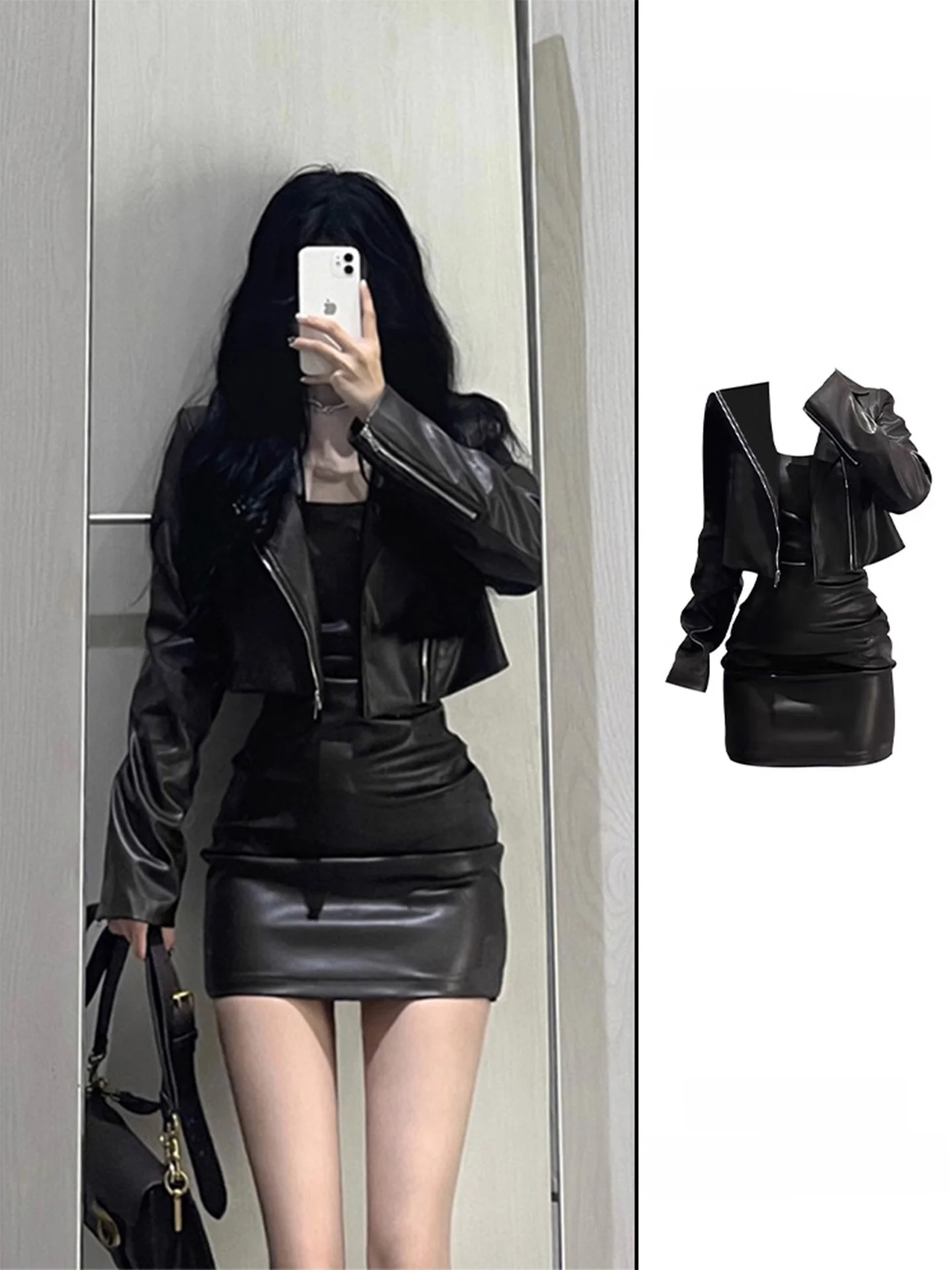 

Ретро-кожаная куртка из искусственной кожи для женщин, весна-осень 2026, новая, стильная, для дерзких девушек, модный топ из ПУ-кожи для женщин