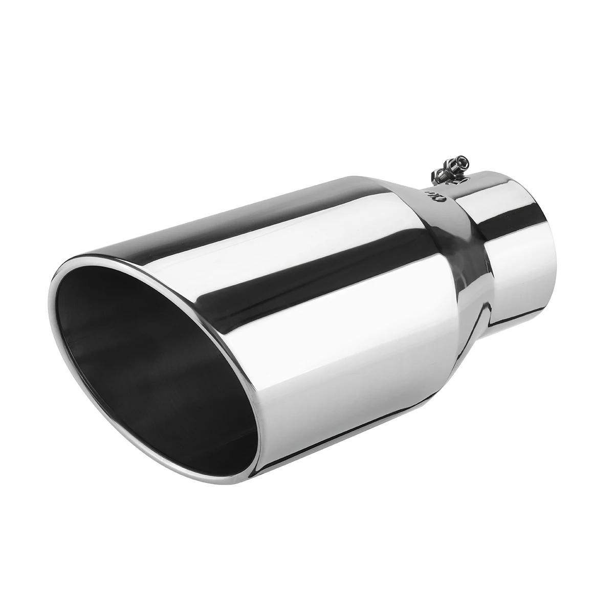 4 Inch Inlet 6 Inch Outlet Universal Car Straight Exhaust Tail Throat Tailpipe Exhaust Tip 12inch Length Tailpipe Anti-Corrosive