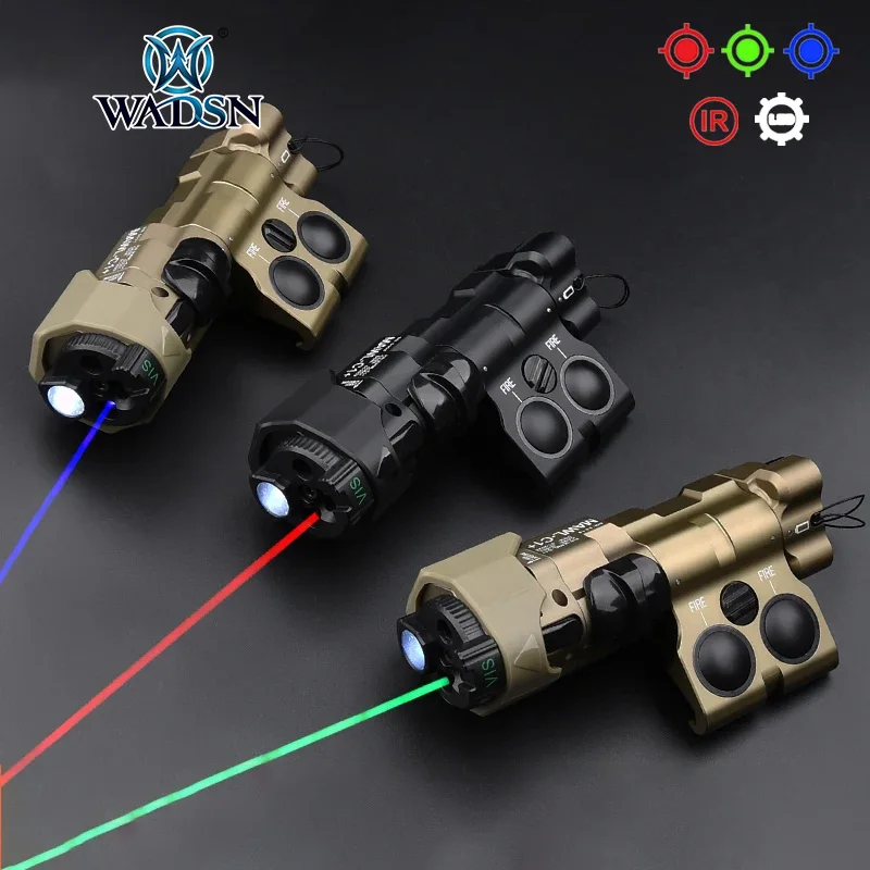 

2024 New Real Mawl C1 Metal Tactical Red Green Laser CNC MAWL-C1 IR Visible LED Aiming Bule Laser Dual Function Pressure Switch