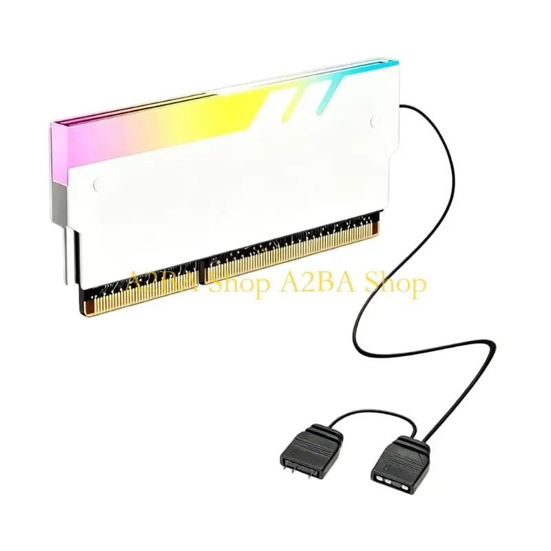 A2BA Metal Thermals Coolers for DDR5 DDR4 DDR3 DDR2 Memory Desktop Illuminated Gaming