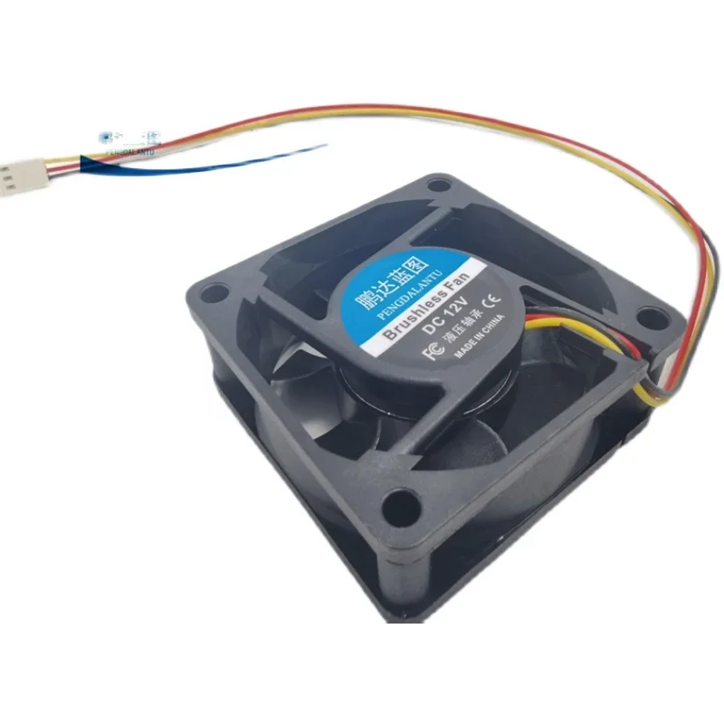 Blueprint 6025 Hydro Bearing 24 V12v5v Mainboard Three-Wire Plug Computer Chassis Frequency Conversion Cooling Fan60*60*25MM