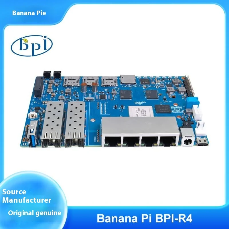 Placa de desenvolvimento de alto desempenho Banana Pi BPI-R4, suporte para 2 SFPs