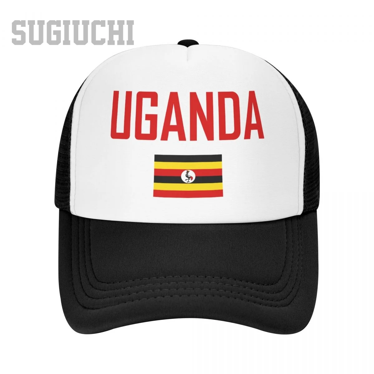 Unisex Mesh Cap Hat UGANDA Flag And Font Trucker for Men Women Baseball Caps Outdoors Cool