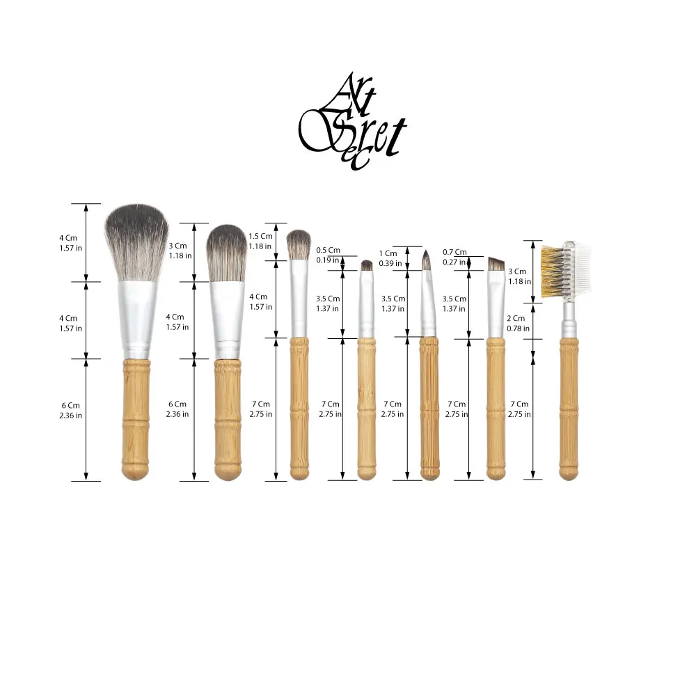 7-delige make-upborstelset met strozak Professionele zachte pluizige oogdetail Oogschaduw Cosmetische lip Foundation Contourborstels