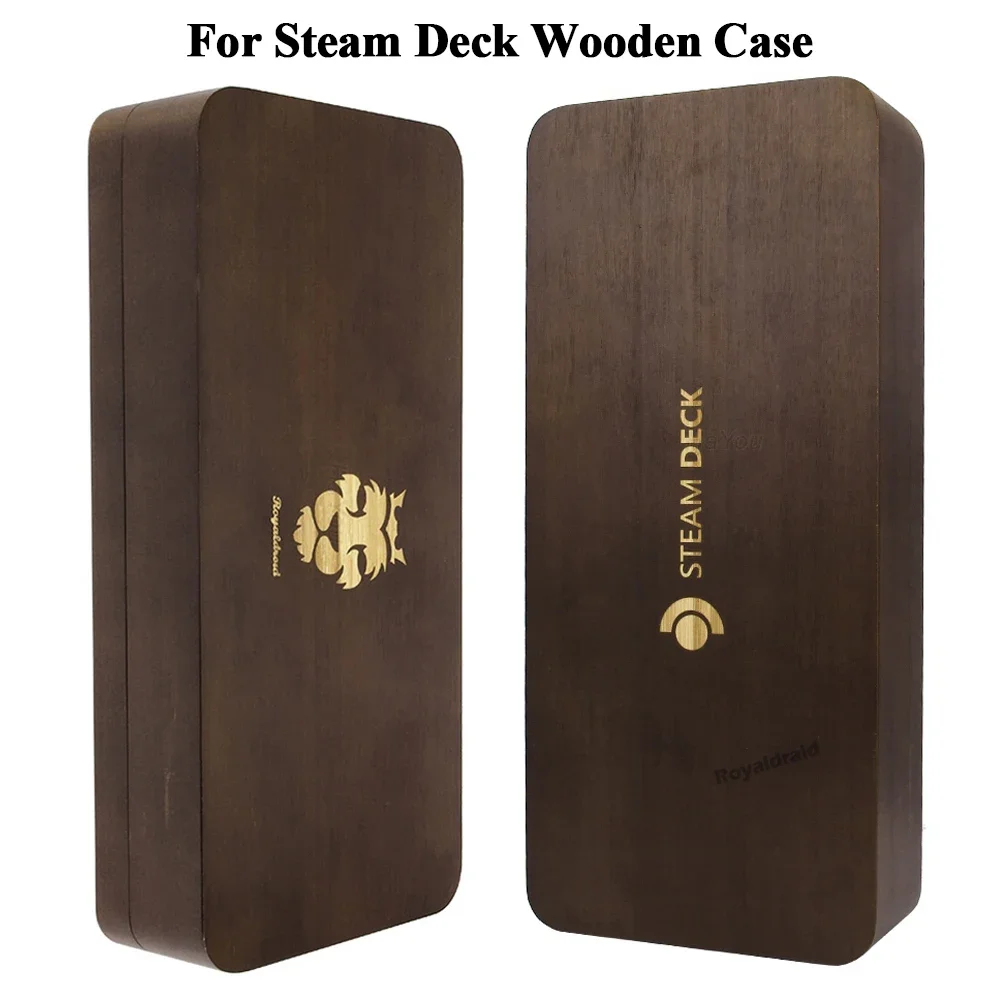 High-end Exquisite Wooden Magnetic Hard Storage Table Box For Steam Deck Anti-drop Shockproof Unique Style Storage Holder Case