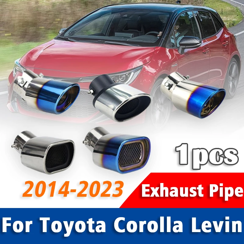 

1Pcs Stainless Steel Exhaust Pipe Muffler For Toyota Corolla Levin 2014-2023 Tailpipe Muffler Tip Rear Tail Throat Accessories