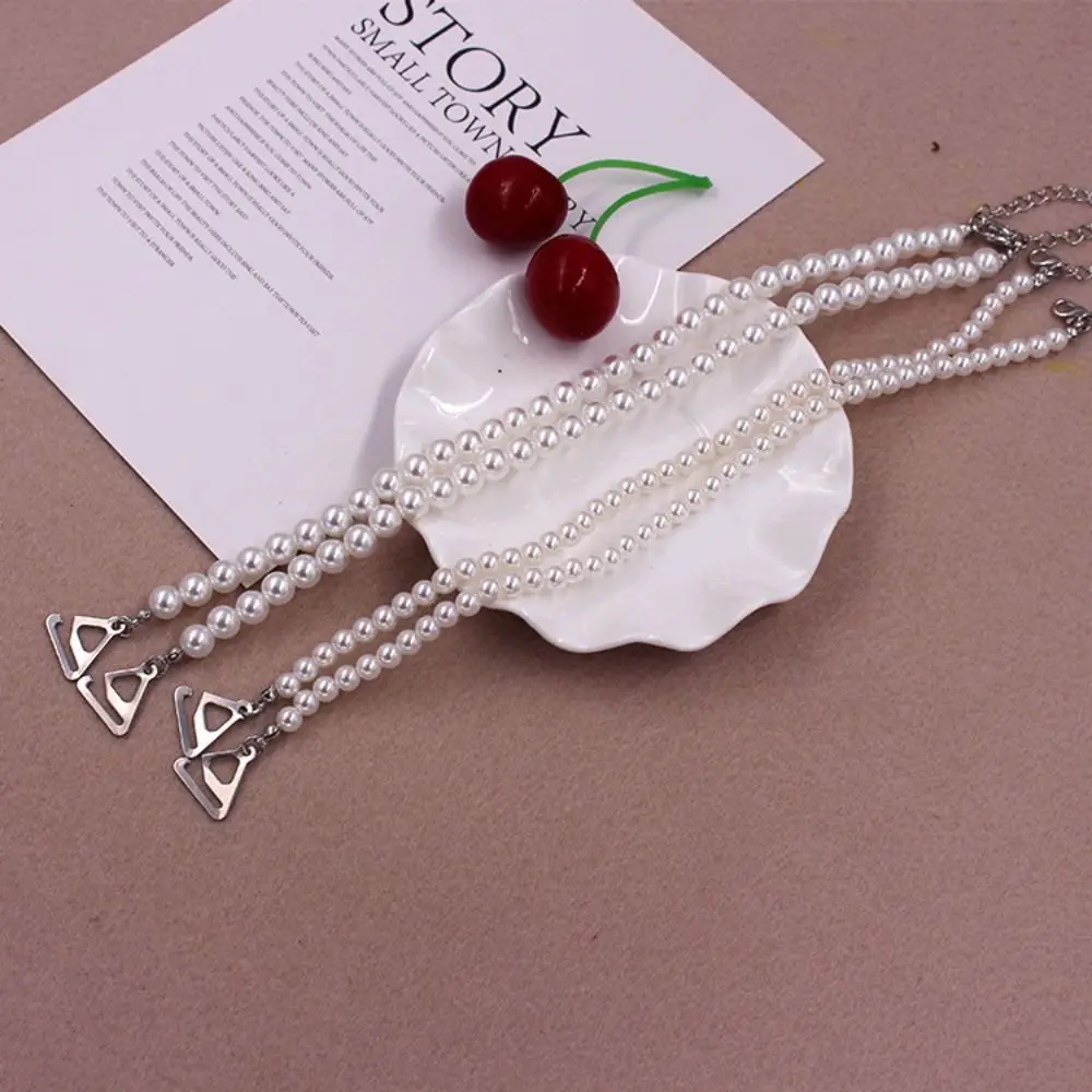 Fashion Metal Bras Straps Aniti-slip Rhinestone Shoulder Straps Pearl Adjustable Underwear Strap