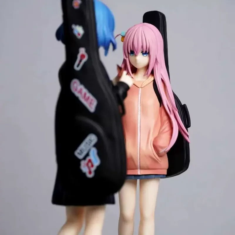 2pcs Bocchi The Rock 2.0 Hitori Ryo Anime Figures Set 24cm Collectible PVC Model Toy Desktop Ornament Computer Case Decor Gifts