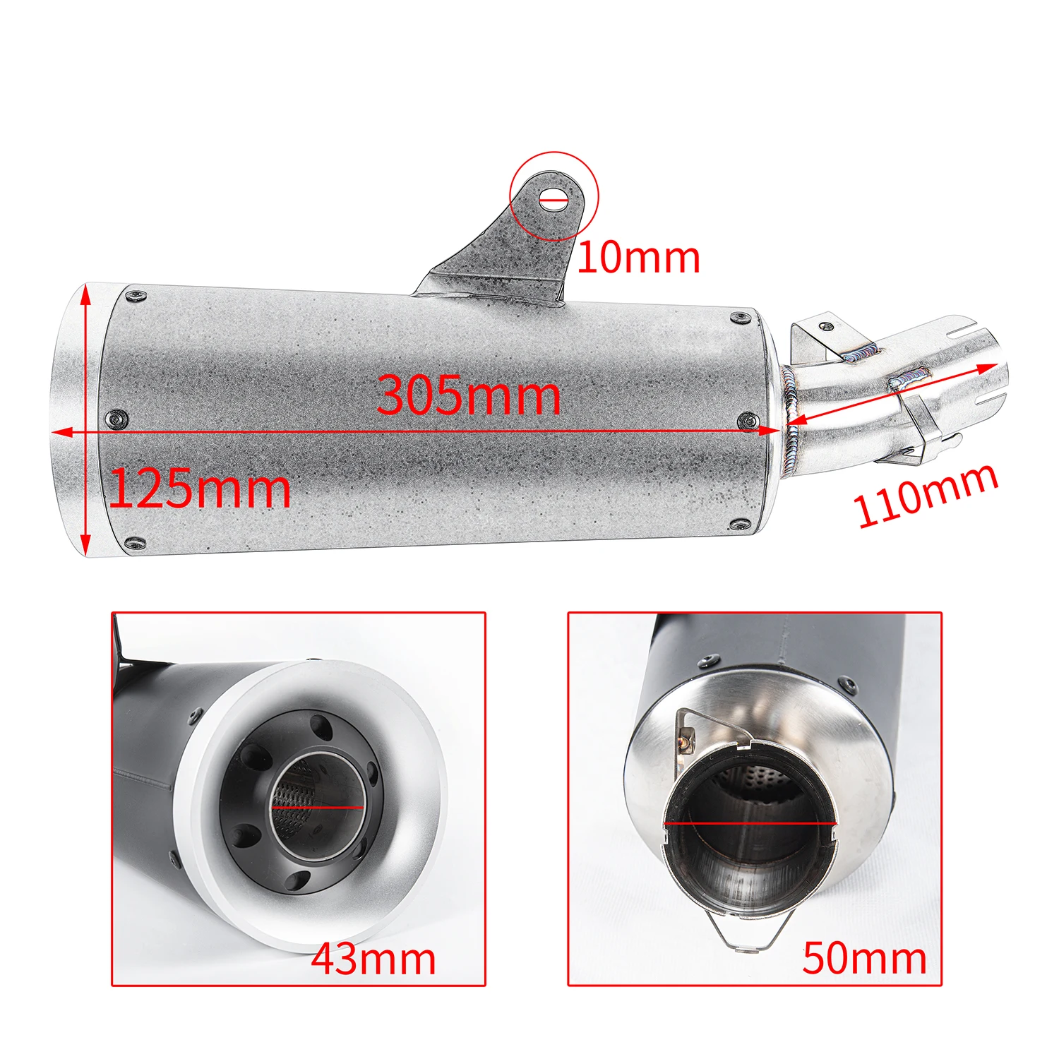 Motorcycle Exhaust Muffler Pipe for Kawasaki Z900RS 2018-2024 Z900 RS SE Cafe ABS Stainless Steel Acccessories