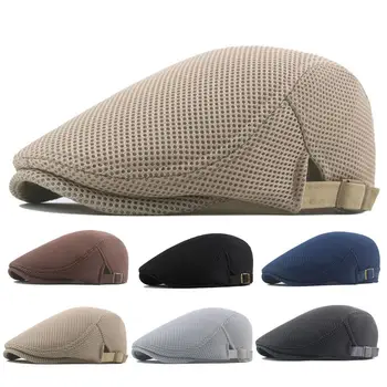 Nouveaux hommes bérets printemps automne hiver Style britannique gavroche béret chapeau rétro angleterre chapeaux hommes chapeaux pointe peintre casquettes pour papa