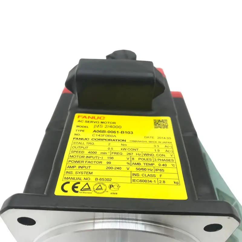 A06B-0061-B106ระบบ Fanuc มอเตอร์เซอร์โวทดสอบได้ A06B 0061 B106