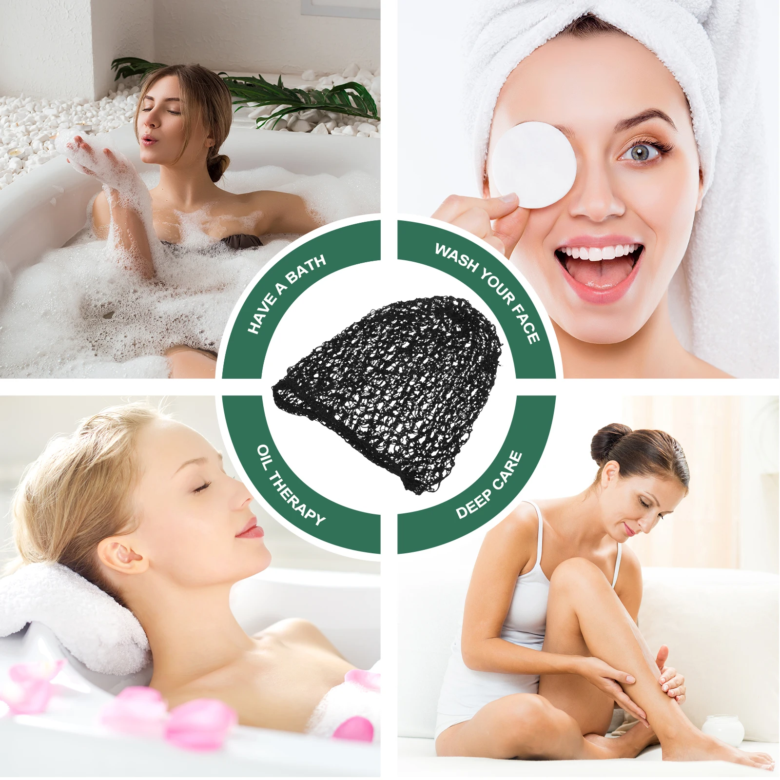 

Hair Net Bag Bun for Sleep Elasticity Ballet Cover Rayon Bonnets Women Sleeping Man Bands Covers