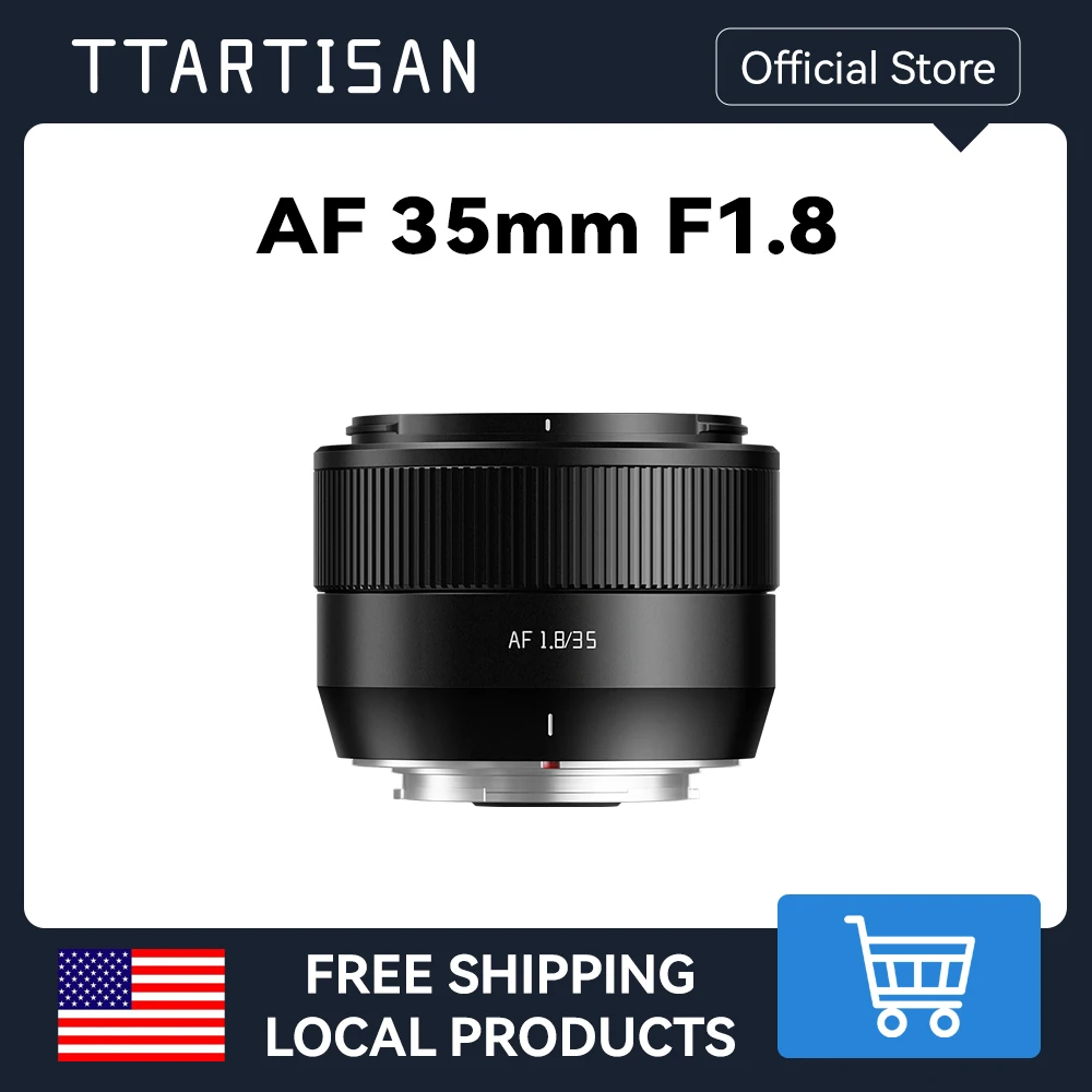 TTArtisan 35mm F1.8 II Autofocus Lens APS-C Prime for Street Photography Fuji Sony