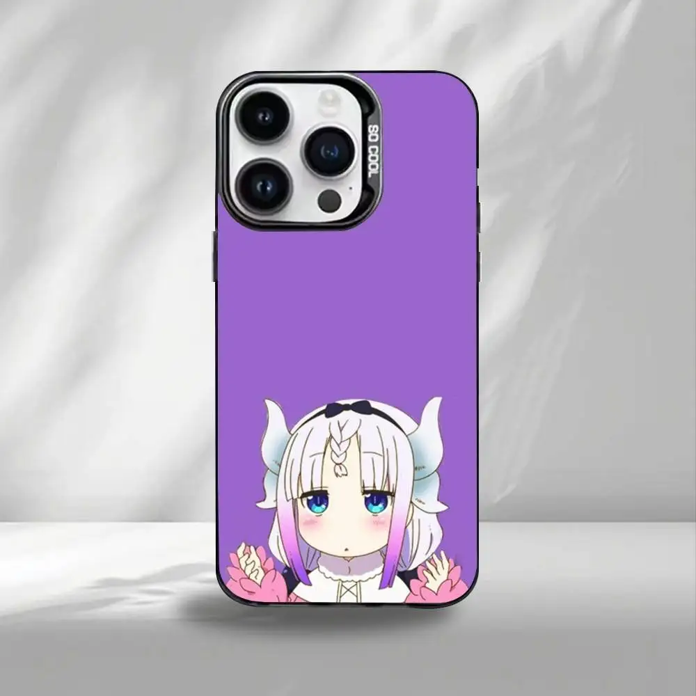 M-Miss Kobayashi's Dragon Maid  Phone Case For iPhone17,16,15,14,13,12,Pro Max Black Colorful Phone case